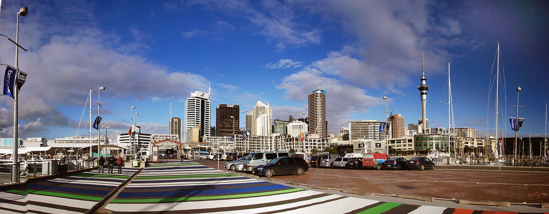 Auckland harbour skyline