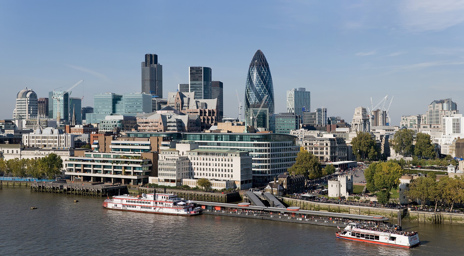 London skyline Thames
