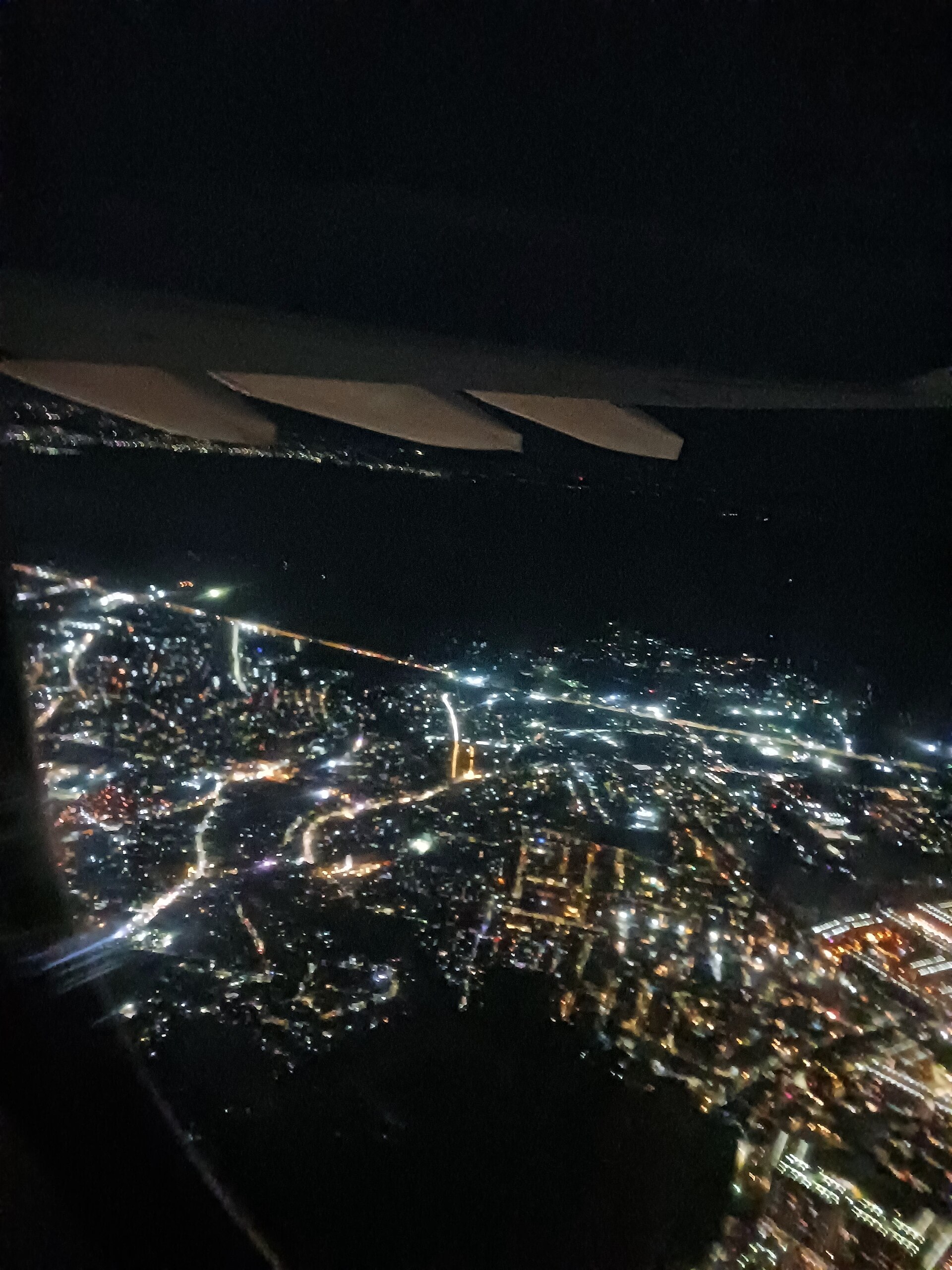 night flight cabin dark