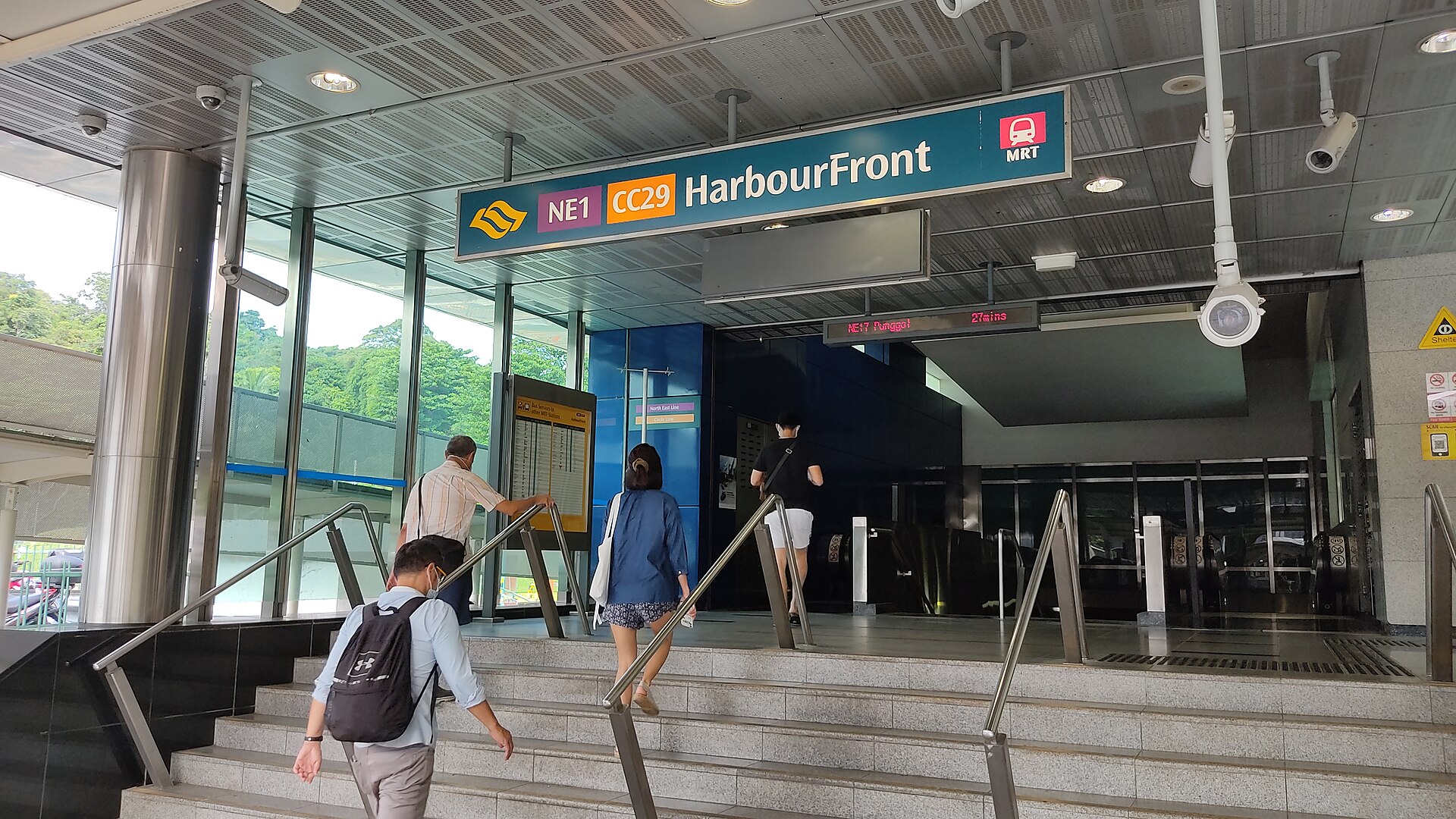 MRT train Singapore station