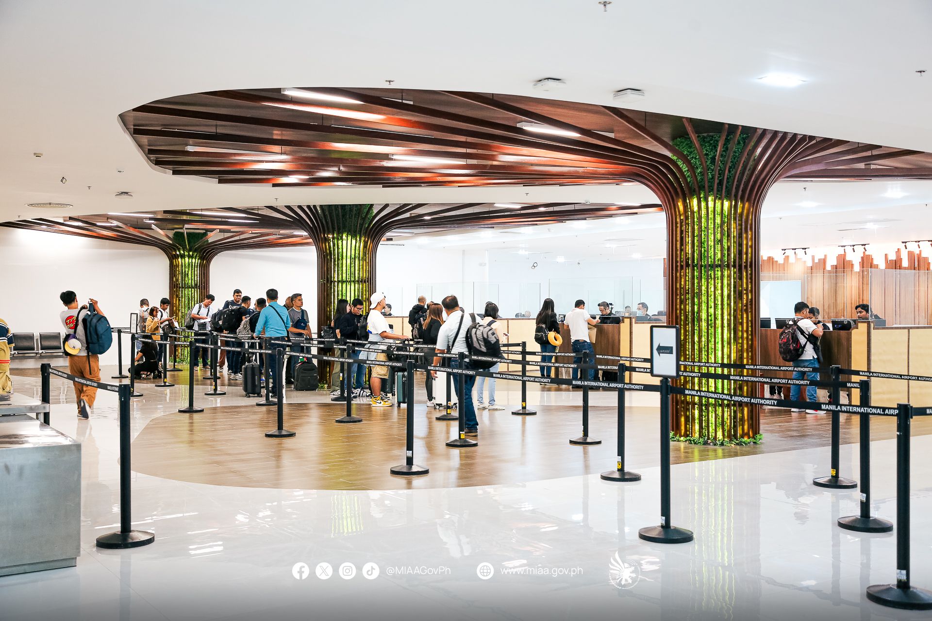 immigration counter airport