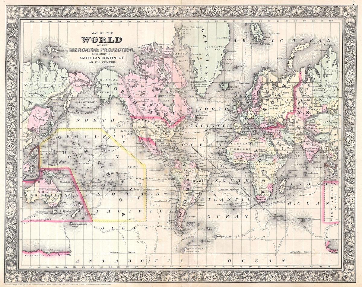 world map route planning