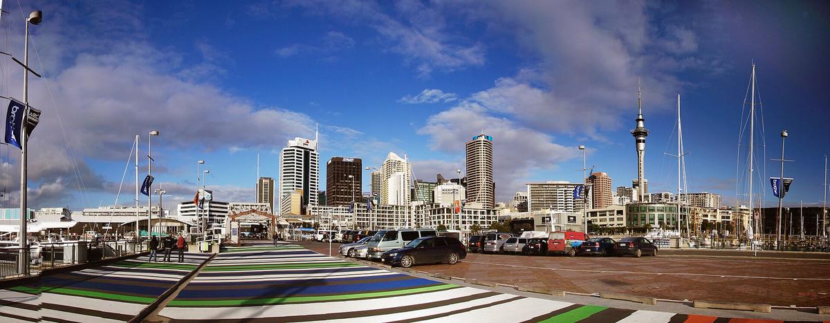 Auckland harbour skyline