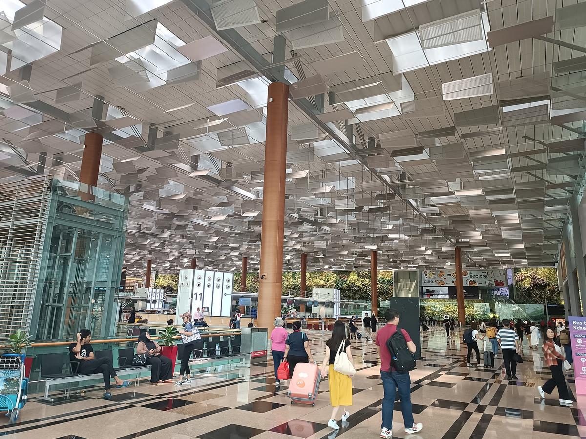 Changi airport terminal interior