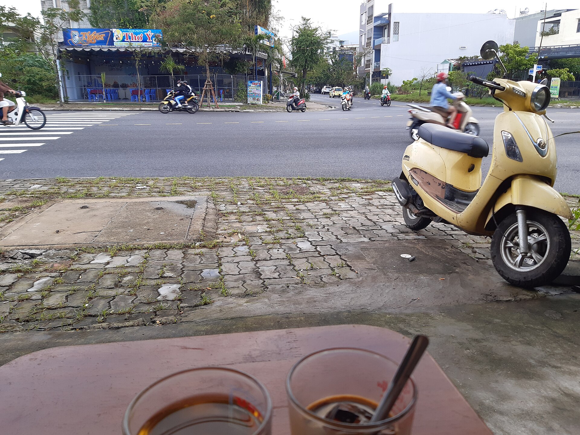 Vietnam street motorbikes